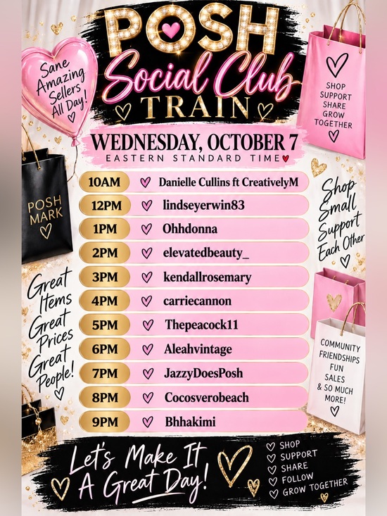 Accessories - The Posh Social Club Train Show Flyer